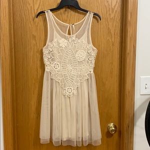 Free people embroidered a-line dress